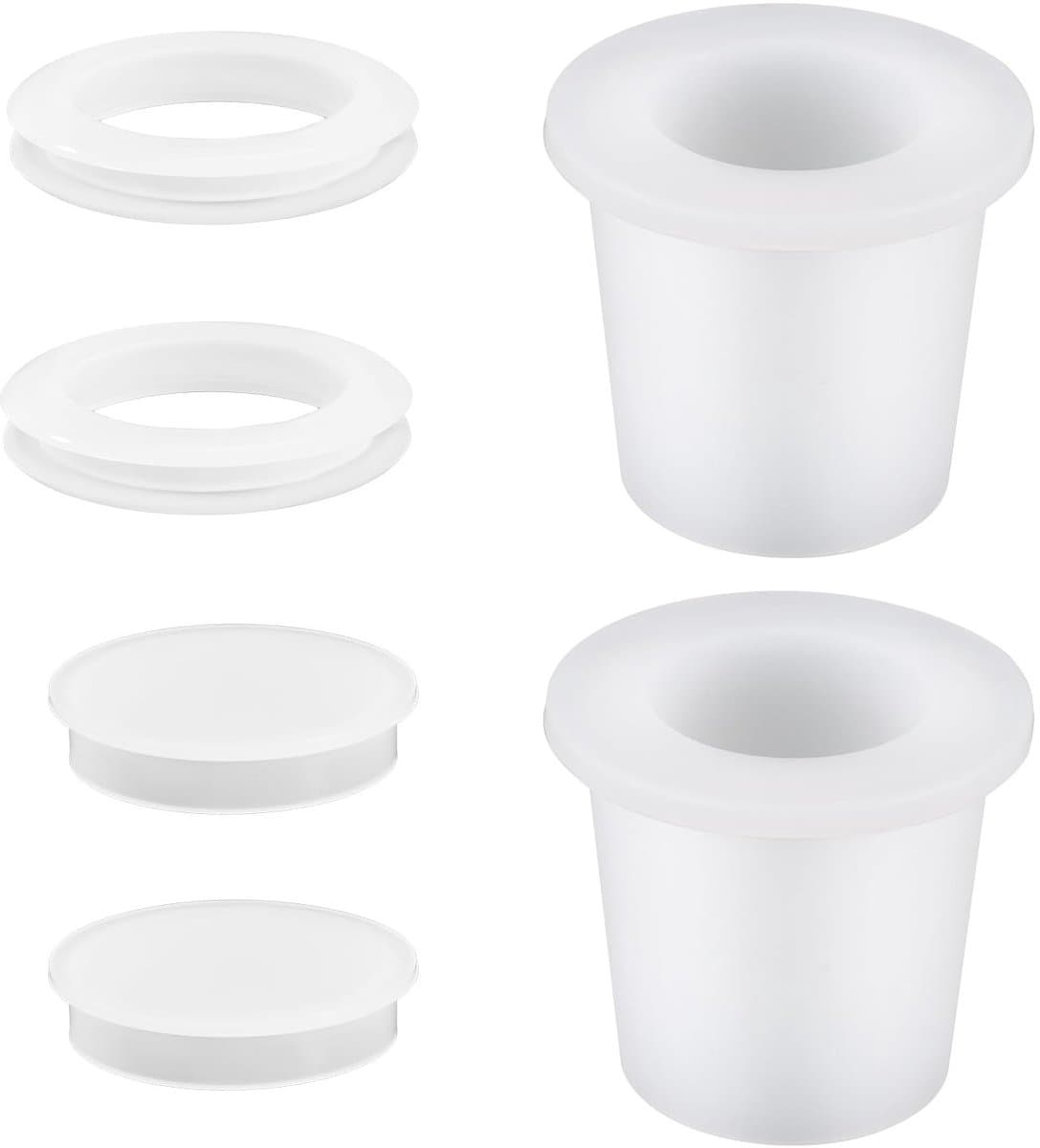 Dailygoods- Parasolring Set - 2 Stuks Siliconen Parasol Kegel - Tafel Stabilisator - Hoezen voor 5-6,35cm Gat - Buiten Patio Tuin - Bescherming tegen Krassen - Parasolplug