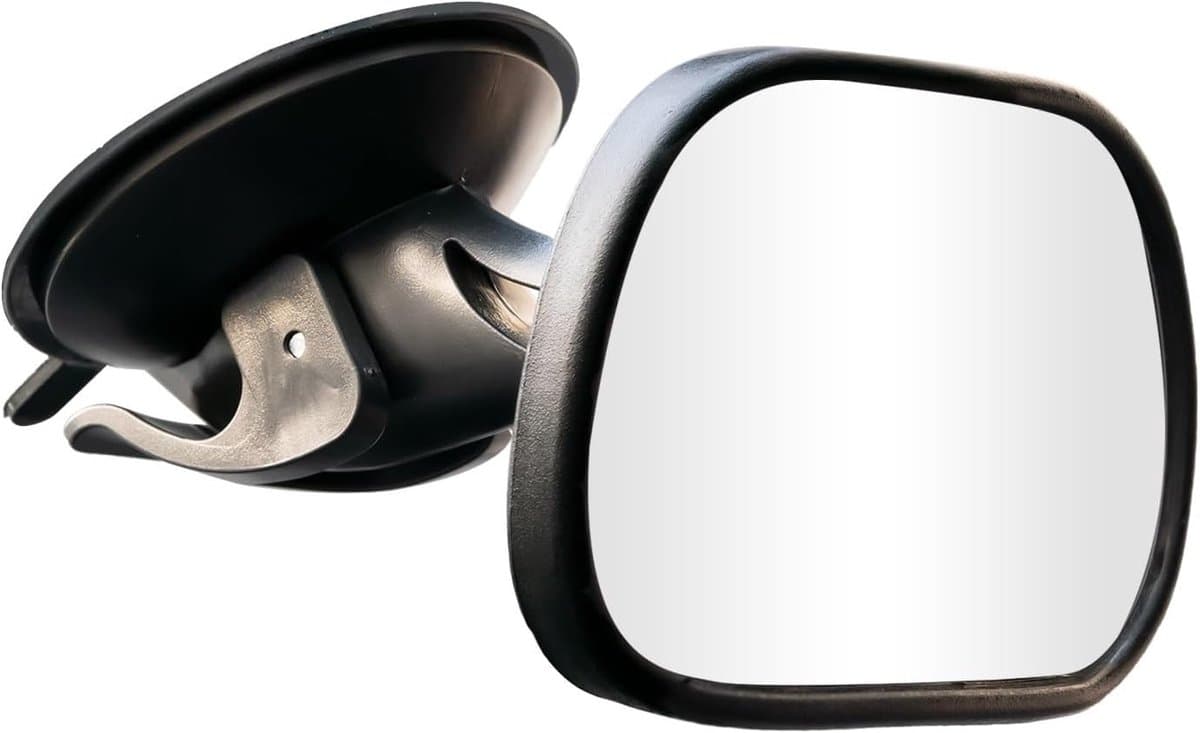 Baby Spiegel - Interieur Monitor - Baby in Zicht - 360 Graden Draaibaar - 8.8 x 5.8 cm - Zwart