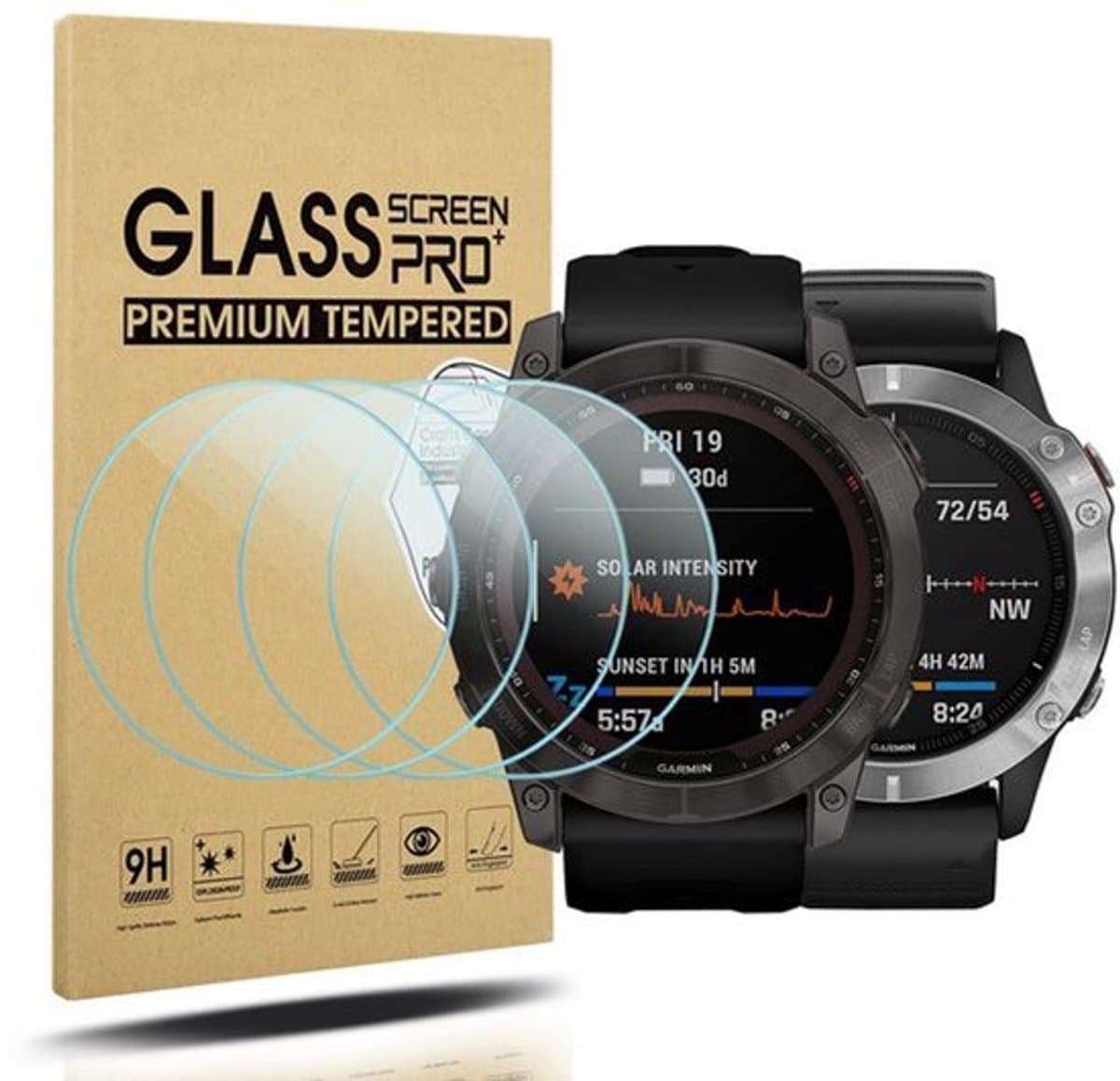 Tempered glass schermbescherming voor Garmin 6X - Allecto