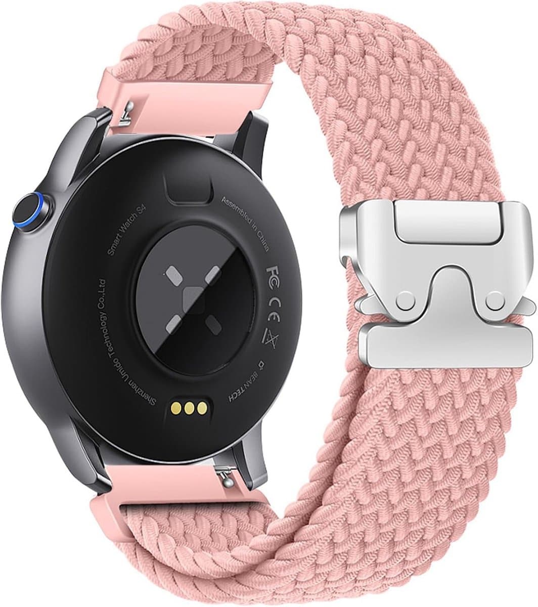 Sportieve Nylon Vervangband voor Garmin Horloges - Geschikt voor S50, S42, S40, S12 en Forerunner 570, 42mm/55/158/165/245/645 - 20mm Breed, Duurzaam en Comfortabel