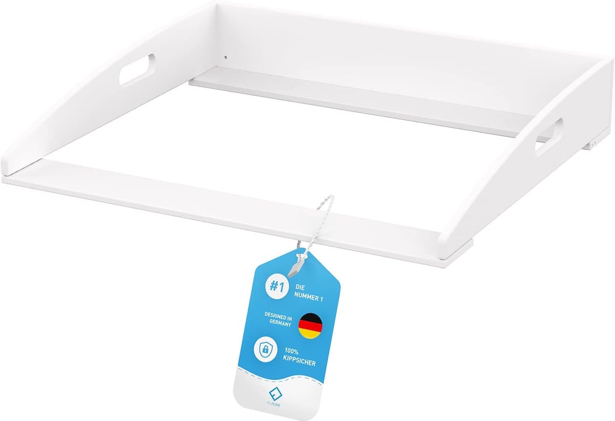 Verzorgingstafel Opzetstuk voor IKEA Hemnes Ladekast - Verschoontafel Baby met 2 Niveaus Beveiliging