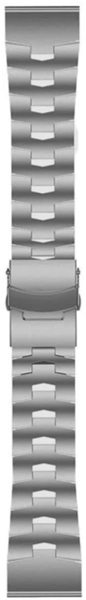 Voor Garmin Enduro 2 horlogeband van titaniumlegering met snelsluiting (titaniumgrijs)