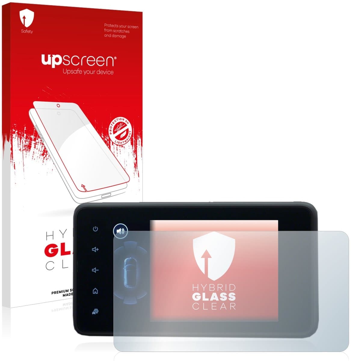 upscreen - Screenprotector voor Dacia Jogger 2022 Media Display 8" - Folie Beschermfolie Beschermglas transparant