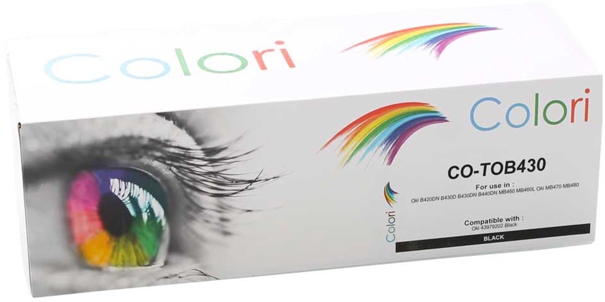Colori huismerk toner geschikt voor Oki 43979202 voor Oki B420 B420DN B430 B430D B430DN B440 B440DN Oki MB460 MB460L MB470 MB480