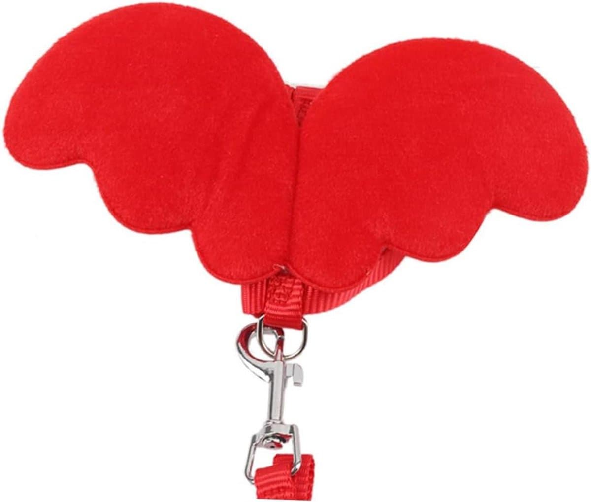 Huisdier Harnas - Hondenvest Kattenlijn - Veilig Wandelen - Ademend Polyester - 120 x 16.5 cm - Rood