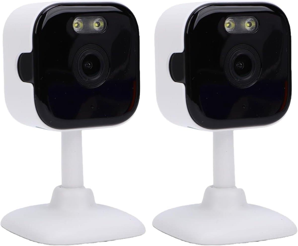 Beveiligingscamera Binnen - Babyfoon Camera Huisdier Camera - Huis Bewaken - Dual Band WiFi - 2K HD Resolutie - Wit