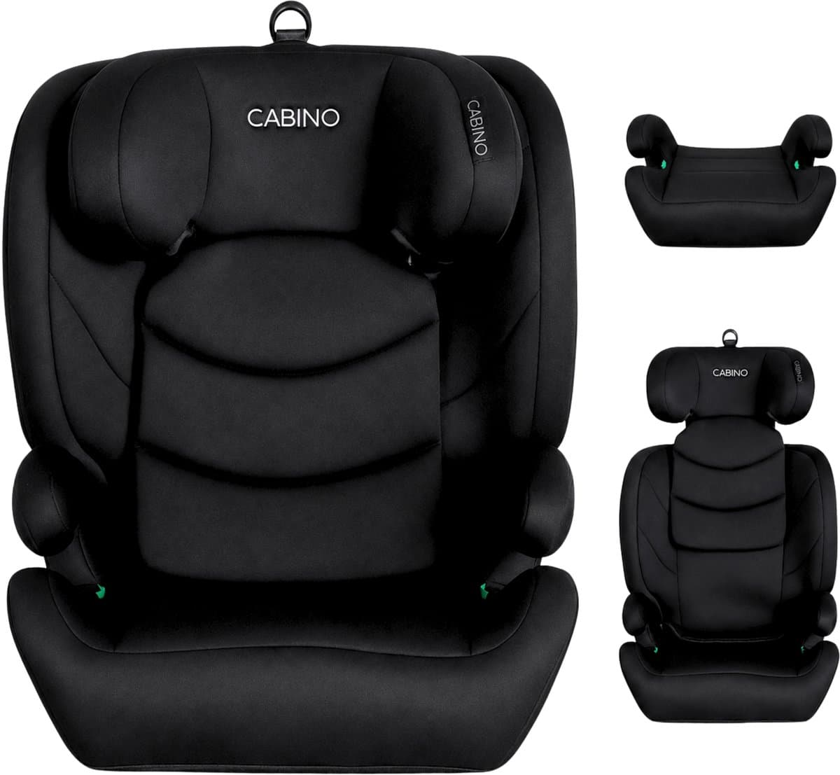 Cabino Nexus Autostoel – 100 tot 150 cm – Groep 2/3 – Zonder Isofix – Gordelbevestiging – Zwart