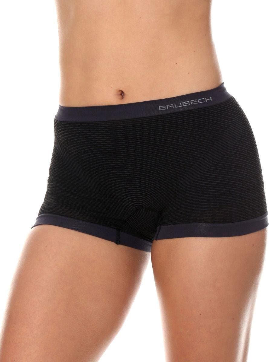 Brubeck Sport Ondergoed Dames - Sportonderbroek Naadloos Boxershort - Grafiet - L