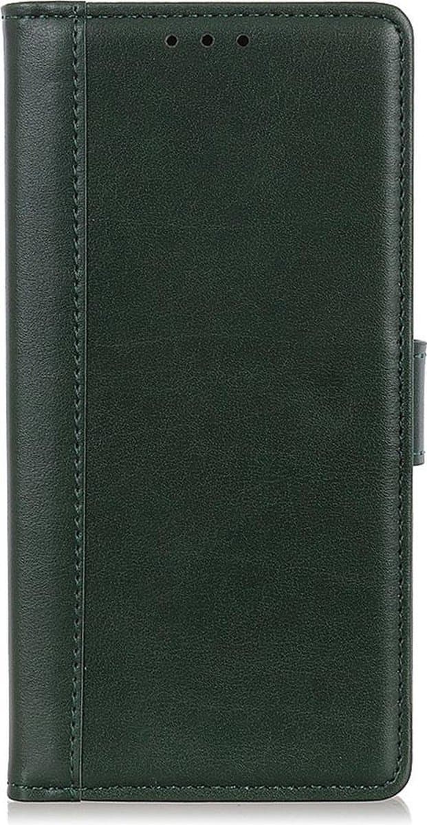 Shop4 - Xiaomi Mi Note 10 Lite Hoesje - Wallet Case Grain Groen
