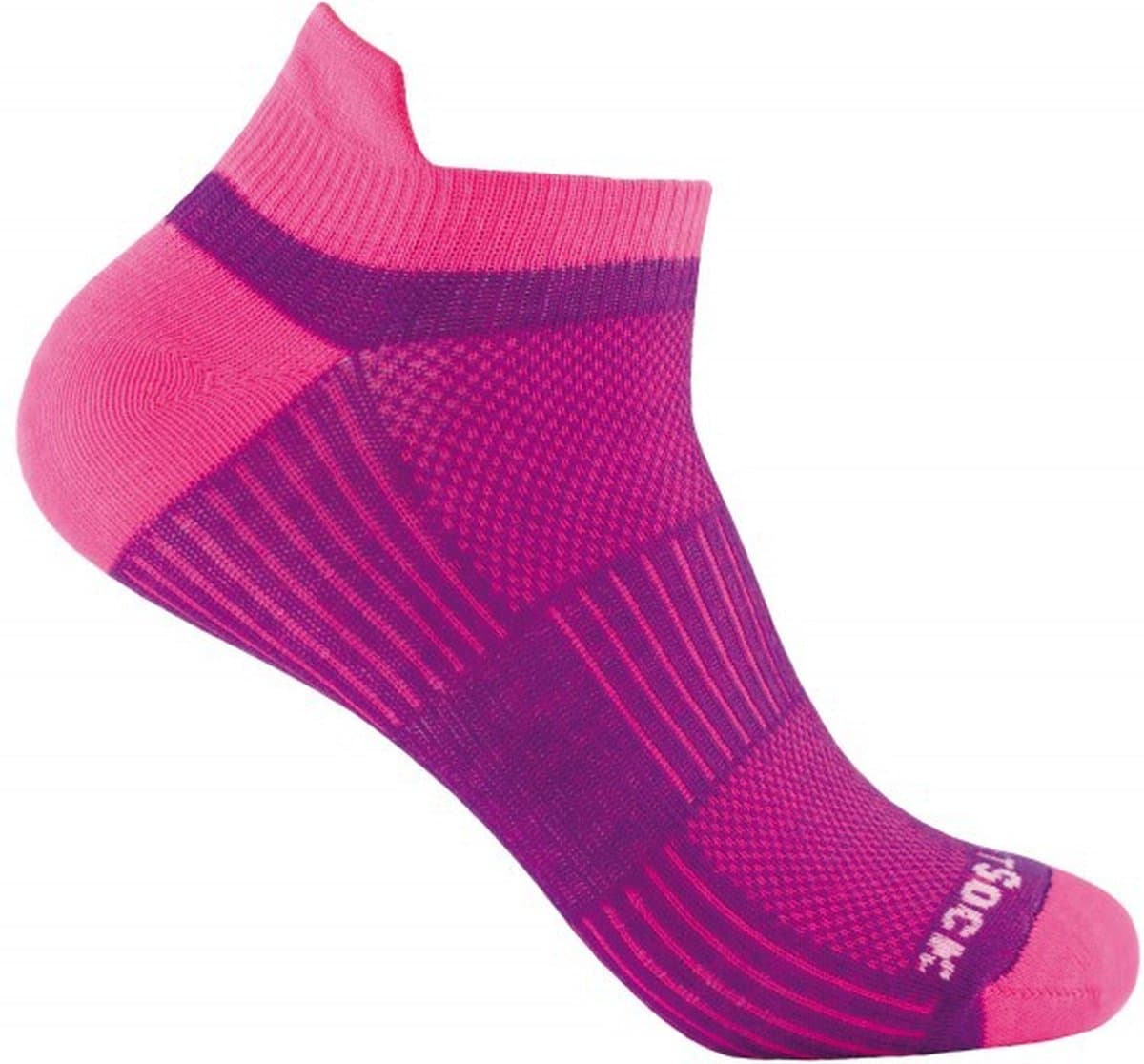 Wrightsock Coolmesh Low Tab - Paars/Roze - 34-37