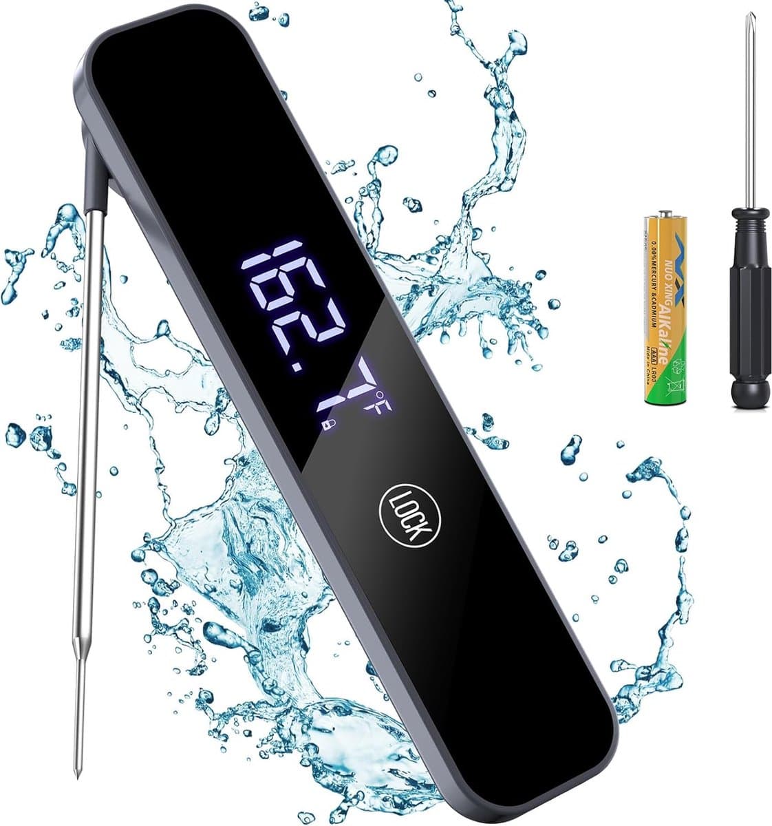 Lexium Vleesthermometer draadloos - Vleesthermometer bluetooth - Vleesthermometer digitaal - Digitale BBQ Thermometer Draadloos - Keukenthermometer