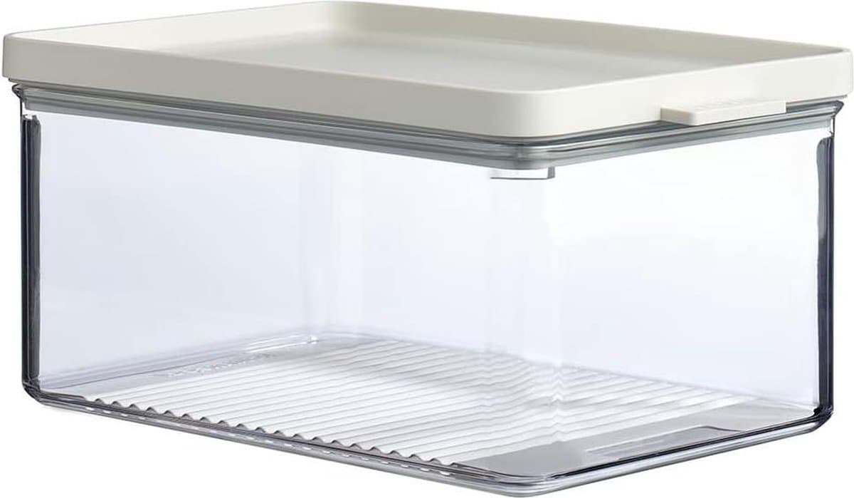 Koelkastdoos Omnia kaas Nordic white - opbergbox voor kaas kaasstolp