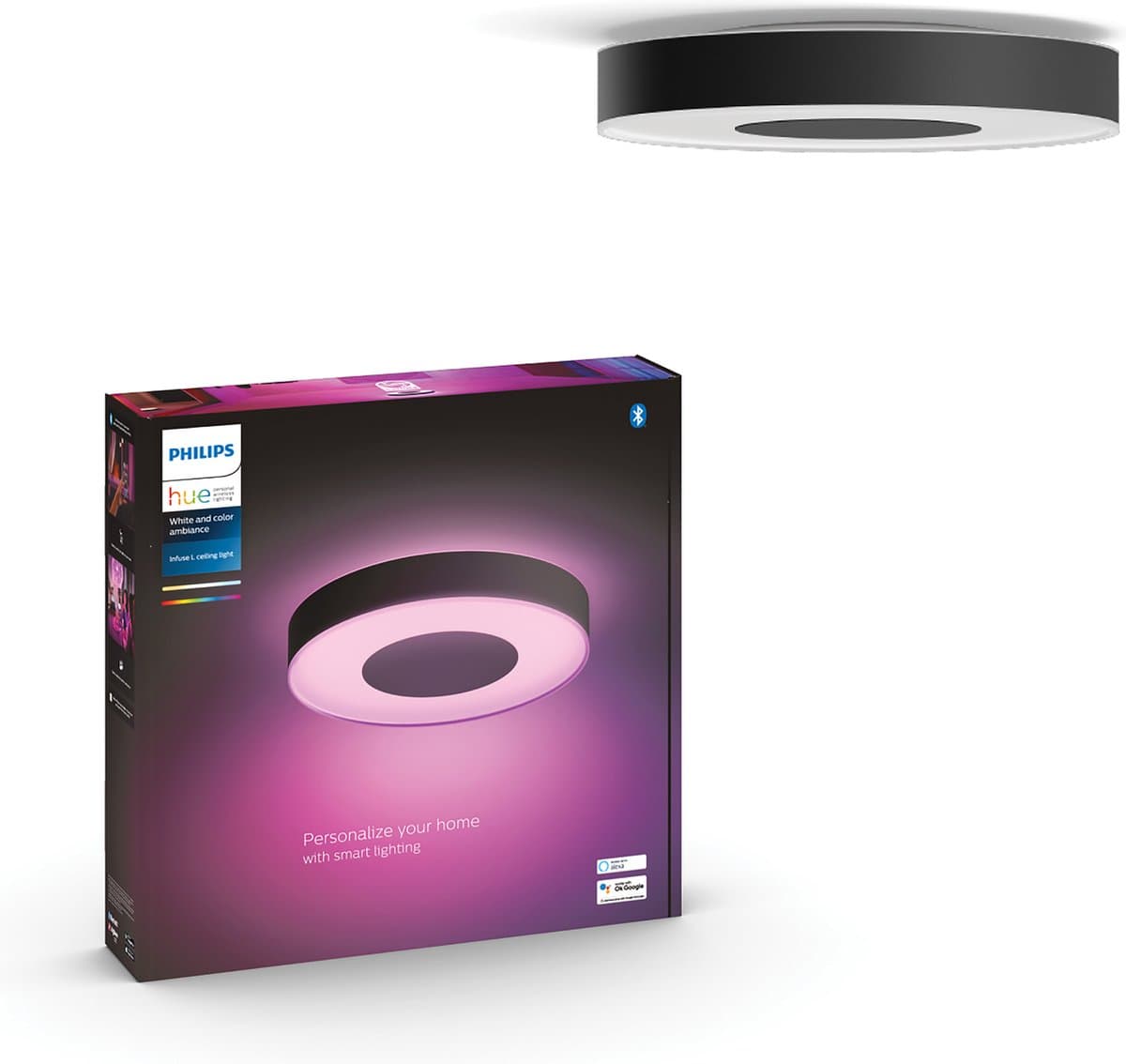 Philips Hue Infuse L plafondlamp White and Color Zwart