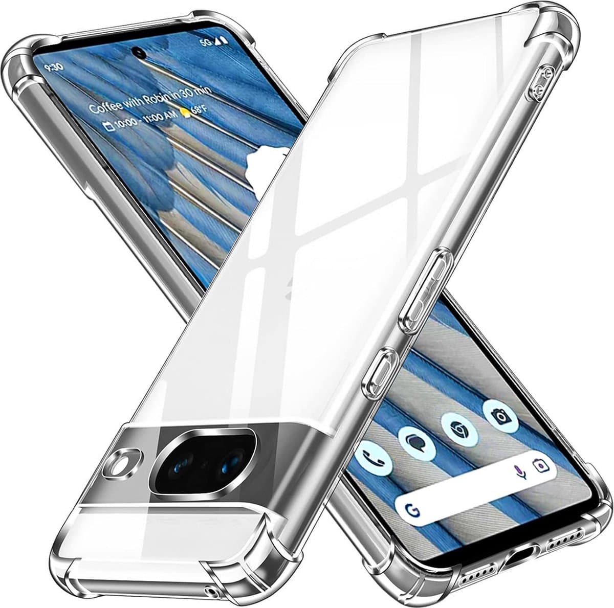 Hoesje geschikt voor Google Pixel 7 - Techsuit Shockproof Silicone Back Cover - Transparant