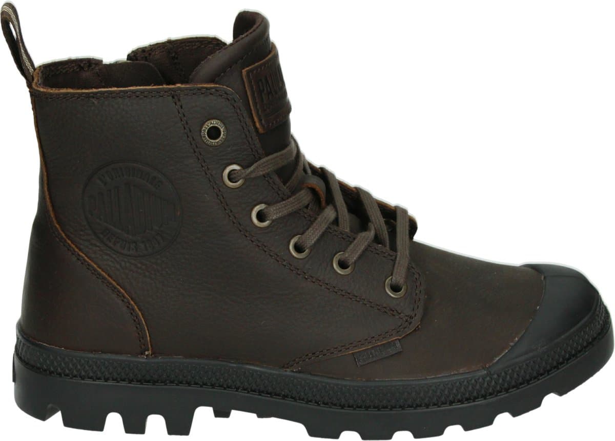 Palladium PAMPA ZIP LTH ESS - VeterlaarzenHoge sneakersDames sneakersDames veterschoenenHalf-hoge schoenen - Kleur: Bruin - Maat: 37