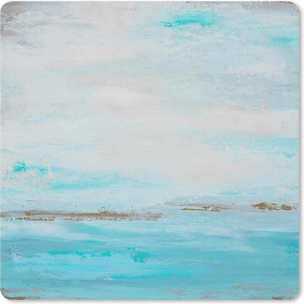 Muismat 30x30 cm - Mousepad Verf - Schilderij - Abstract - Blauw - Muismatten