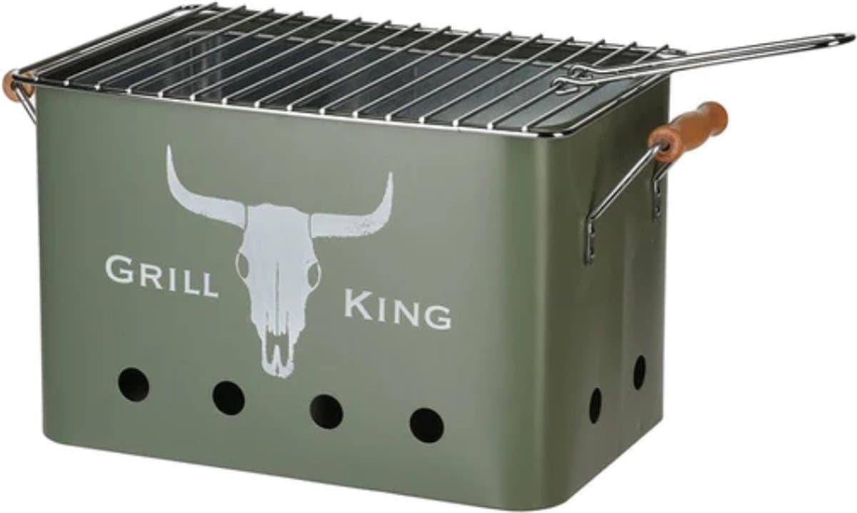 bbq -tafelmodel - barbecue - 32*20*20 army green