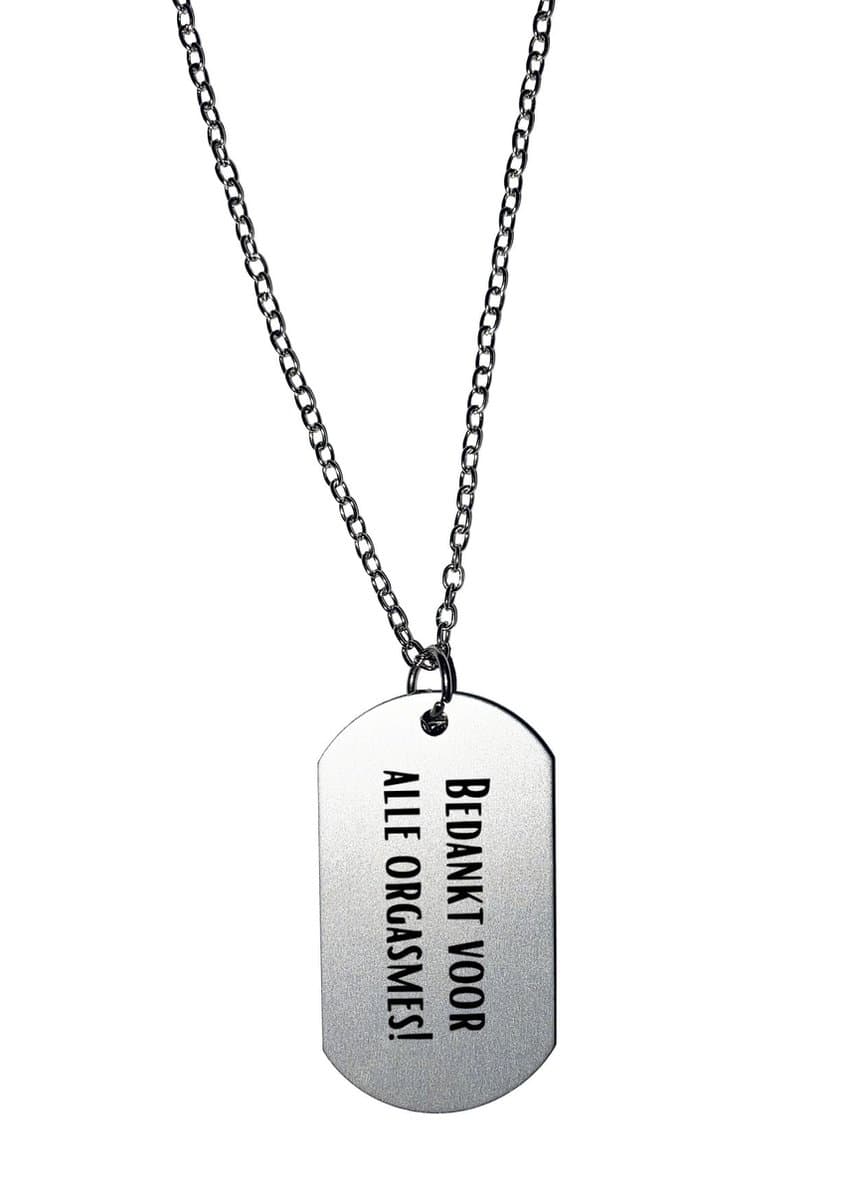 Akyol - bedankt voor alle orgasmes! ketting - Liefde - mensen die liefde willen delen naar iemand - valentijnsdag - cadeautje - verjaardagscadeau - verjaardag - cadeau voor vriendin/vriend - cadeau - kado - geschenk - gift - vriendin/vriend artikelen