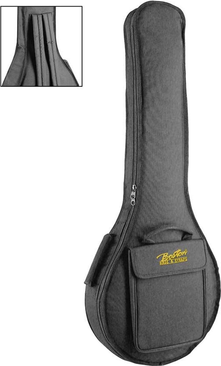Boston TB-21 Gigbag voor Tenorbanjo of Gitaarbanjo – 21 mm Voering, Zwart