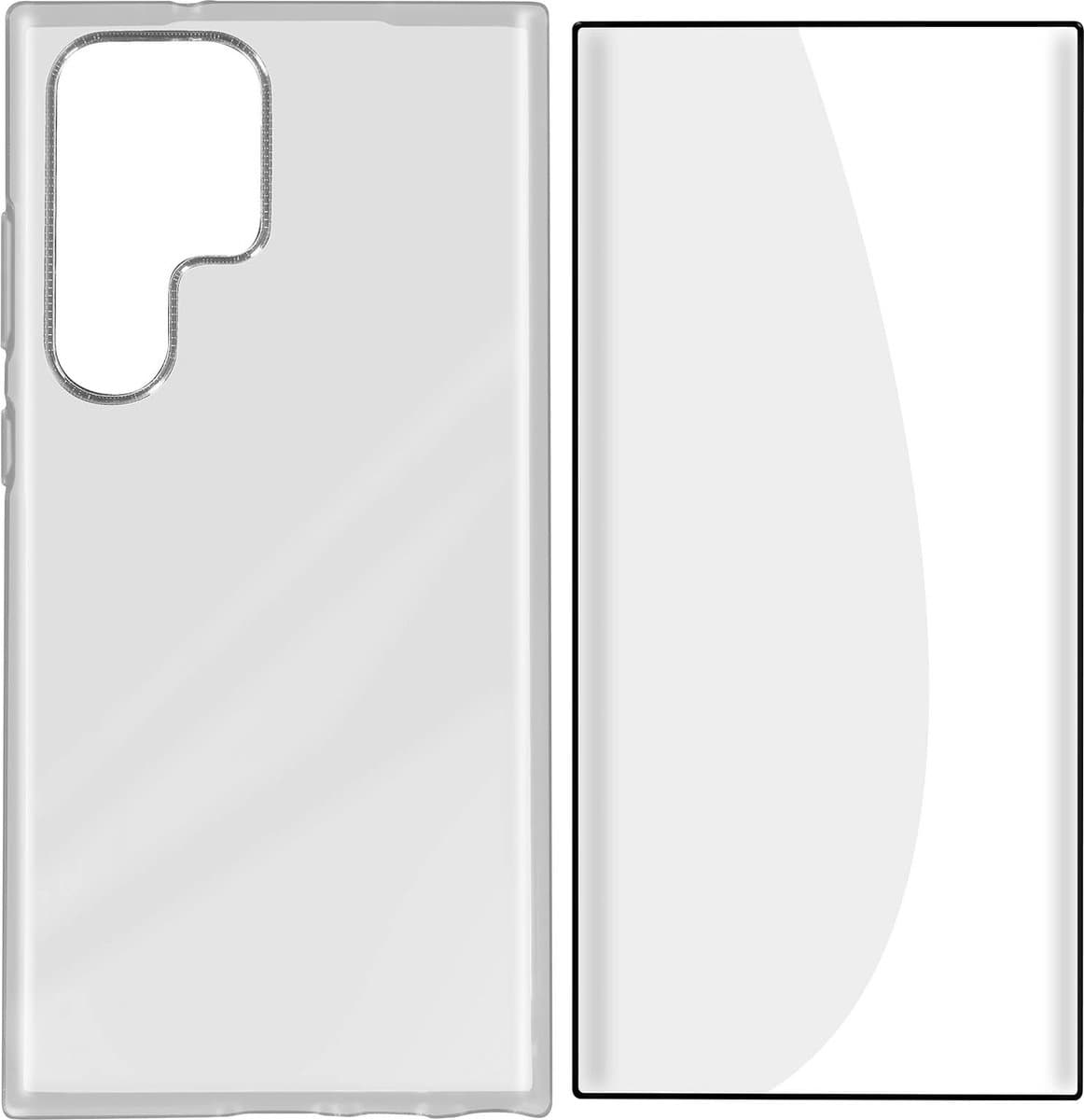 Bigben Connected, Geschikt voor Samsung Galaxy S23 Ultra 5G Flexibel 2 in 1 Accessoireset, Transparant