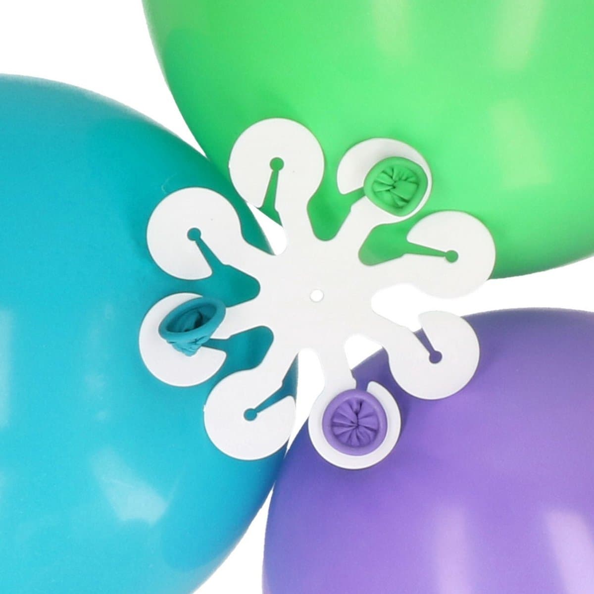 Troshanger voor 8 ballonnen - 6x - transparant - kunststof - herbruikbaar