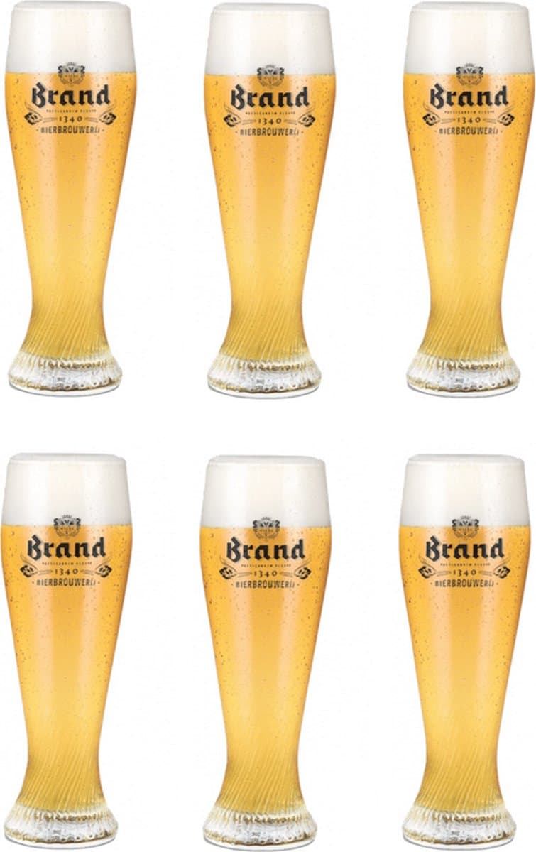 Brand - Weizen Glas - 50 cl - Set van 6