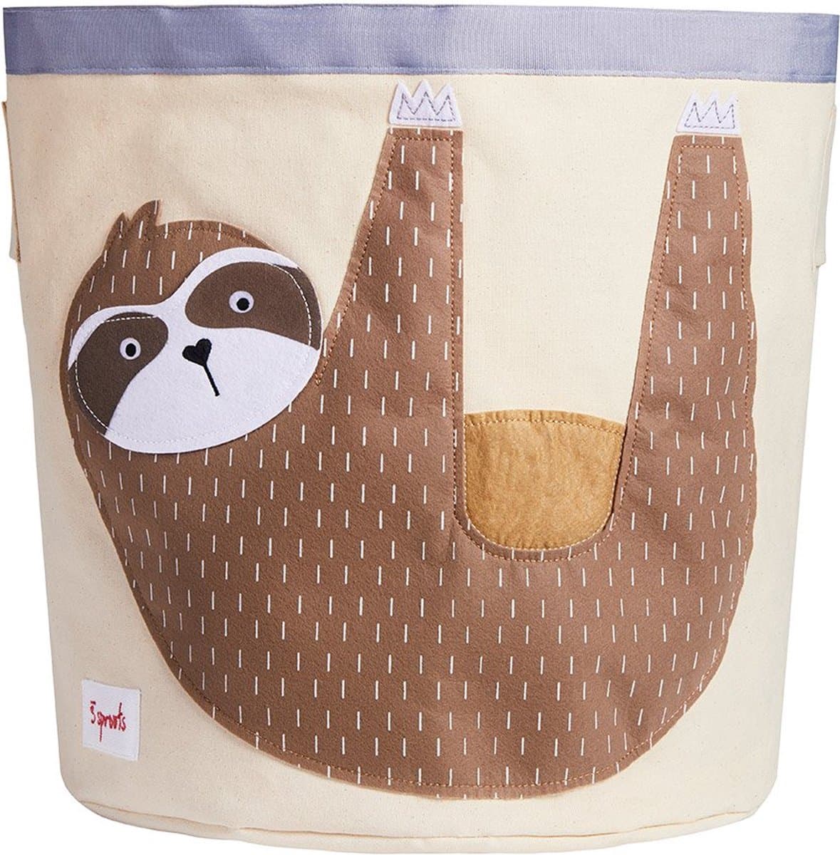 3 Sprouts - Storage Bin - Brown Sloth /Furniture /Brown Sloth