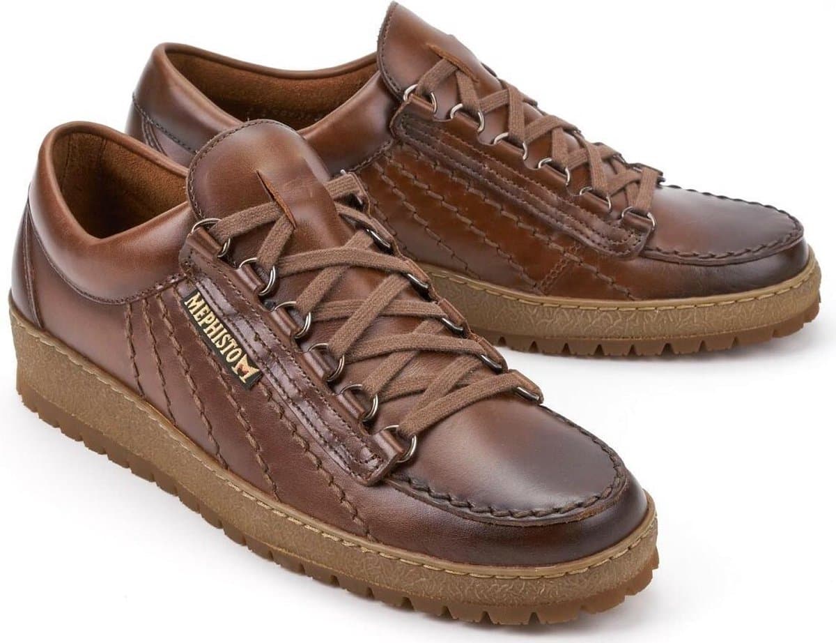 Mephisto Rainbow - heren veterschoen - bruin - maat 42.5 (EU) 8.5 (UK)