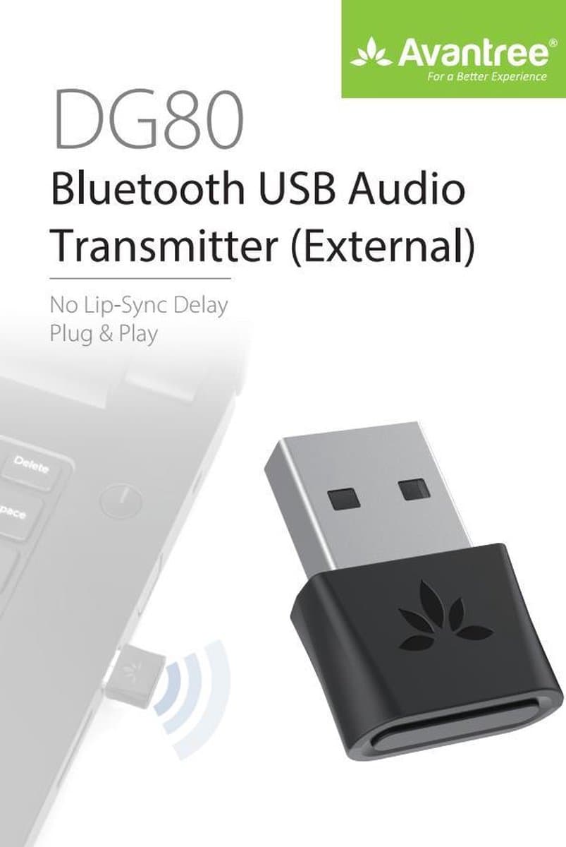 Avantree - DG80 - Bluetooth 5.0 USB Audio Adapter (Audio Only)