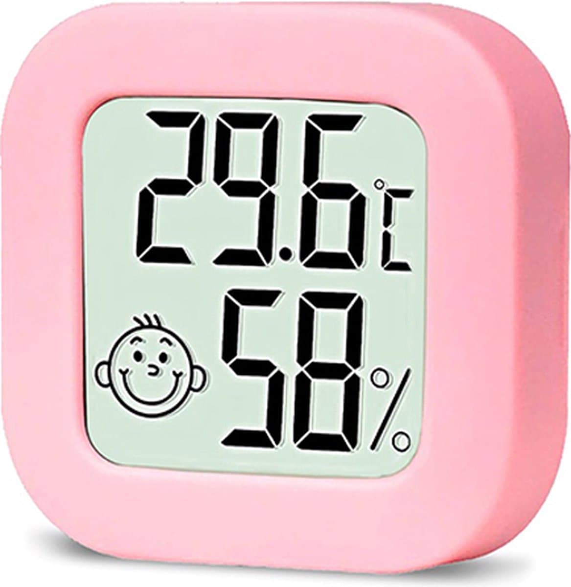 Hygrometer - Digitale Weerstation - Luchtvochtigheidsmeter - Thermometer Hygro Binnen - Inclusief Batterij en plakstrip