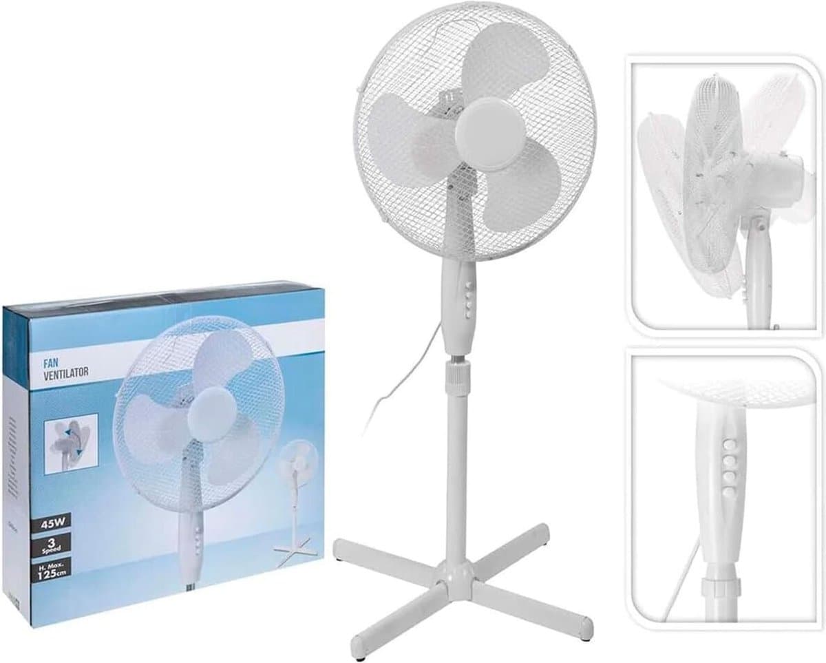 Solacis Ventilator staand - Ventilator tafel - Ventilator staand stil - Ventilator - Must have voor in de zomer!