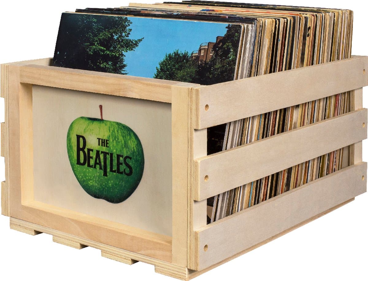 Crosley vinyl opbergkrat - The Beatles - Apple