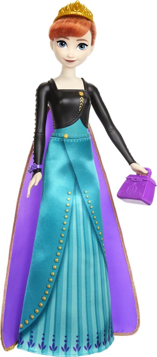 MATTEL Disney Frozen Anna modepop - 32,3 cm, 10 stuks