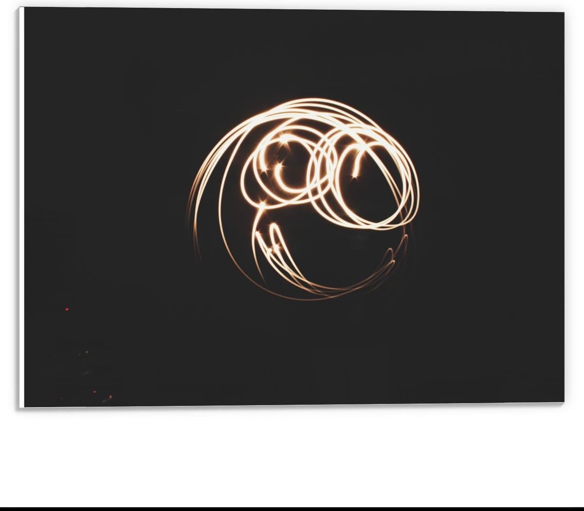 Forex - Smiley Getekend Licht - 40x30cm Foto op Forex