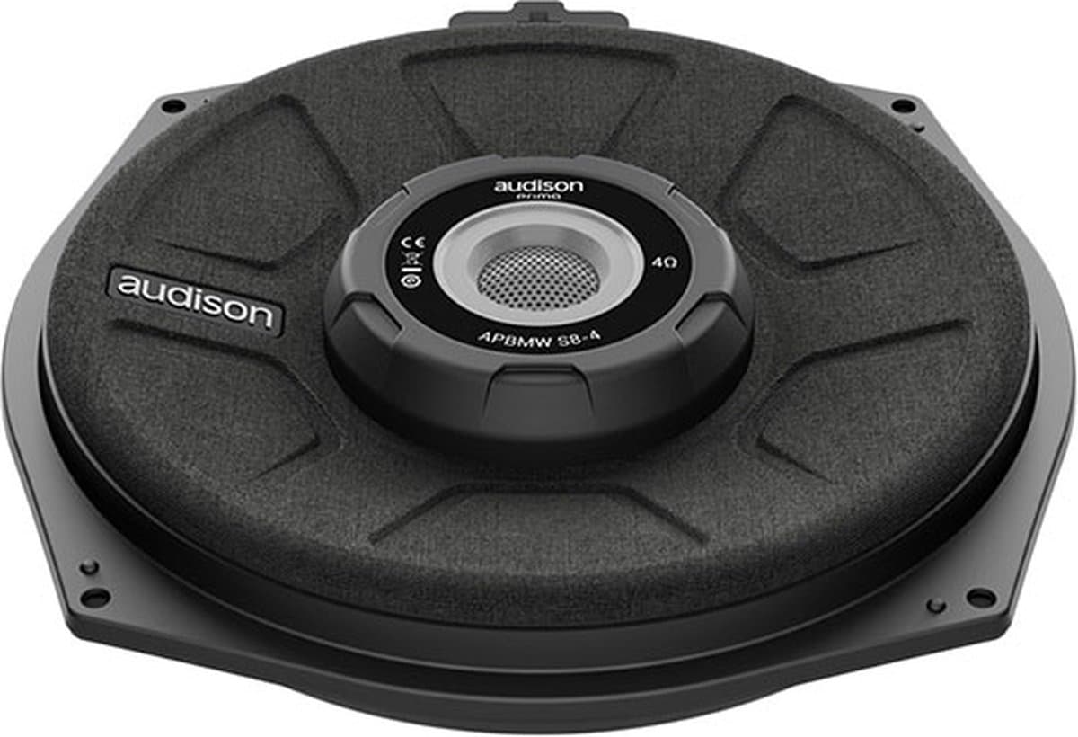 Audison Prima APBMW S8 4.2 - Autosubwoofer - 20cm Pasklare subwoofer voor BMW en Mini - Custom Fit - 4 Ohm - 1 stuk - 150 Watt RMS