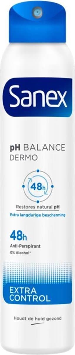 Sanex - Deodorant - Spray - pH Balance Dermo - Extra Control - 200ml