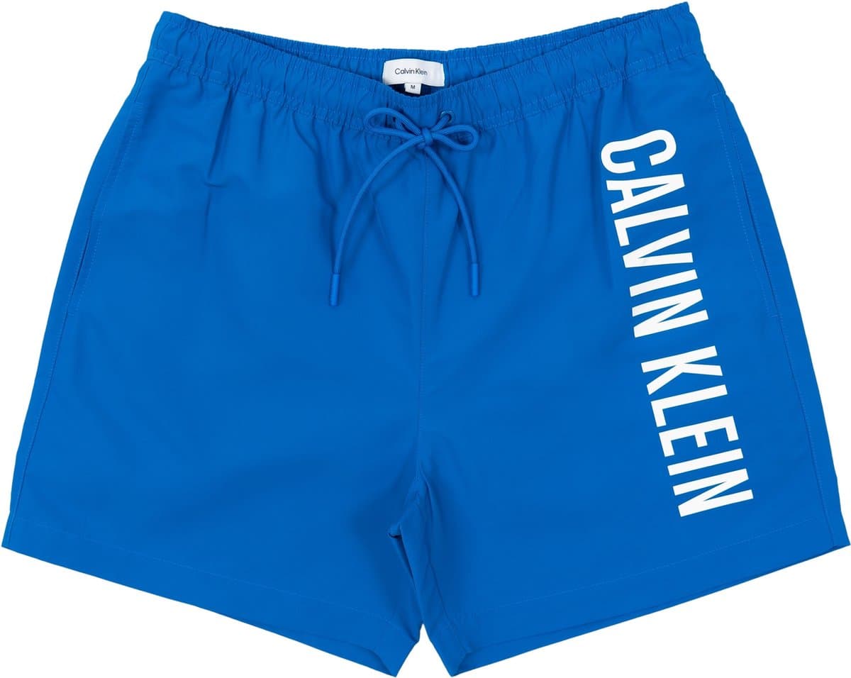 Calvin Klein Medium Drawstring Heren Zwembroek - Faience Blue - Maat L