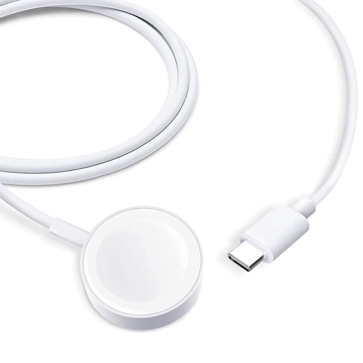 USB C Snellaadkabel 2 Meter met Draadloze Oplader - Geschikt voor Apple Watch Series 9 t/m 4 - Oplader Lader Snoer Kabel