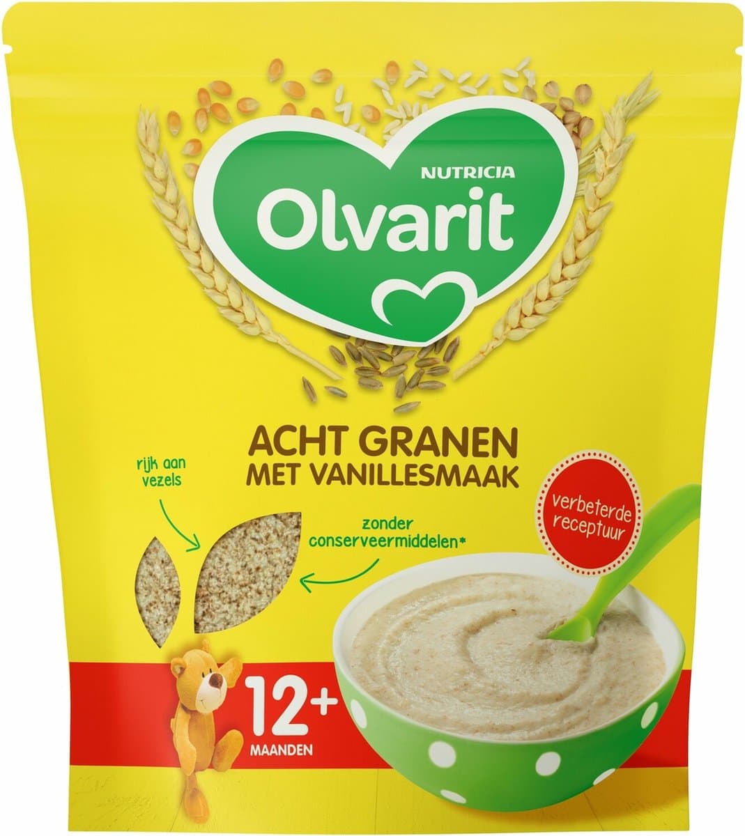Olvarit achtgranen vanille ontbijtpap 12 maanden+ 200 g