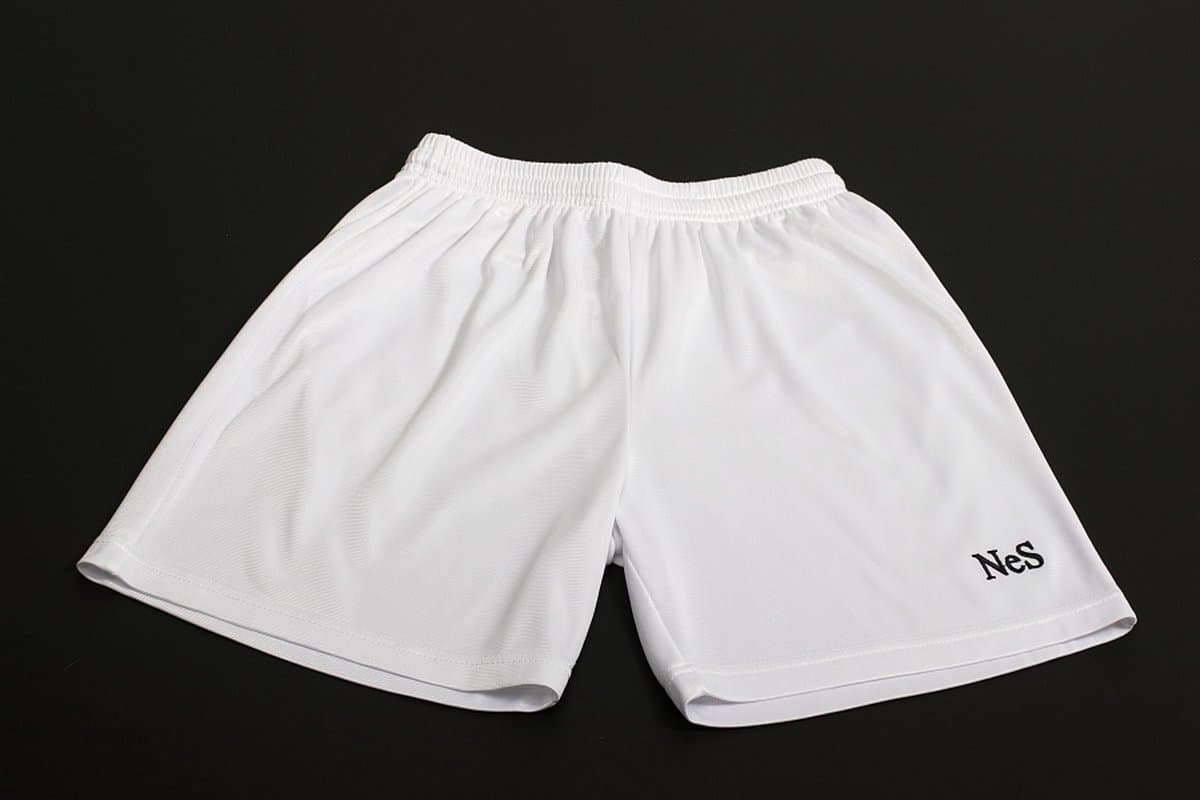 NeS Roma - Voetbalbroek - Sportbroek - Voetbalshort - Wit - Maat L