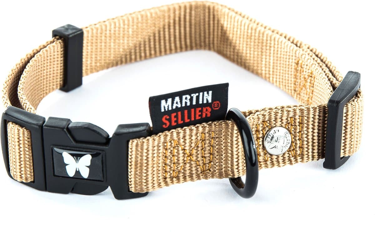 Martin Halsband Verstelbaar Nylon Beige