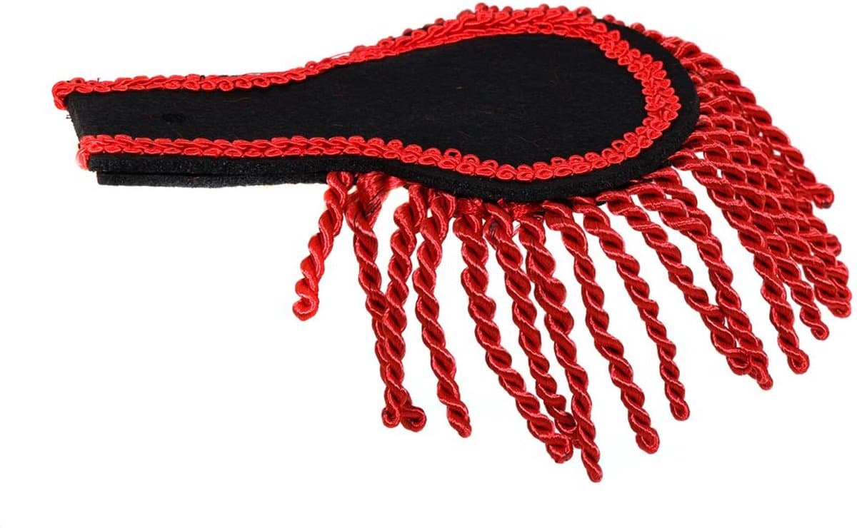 Epauletten Zwart-Rood - Een Paar