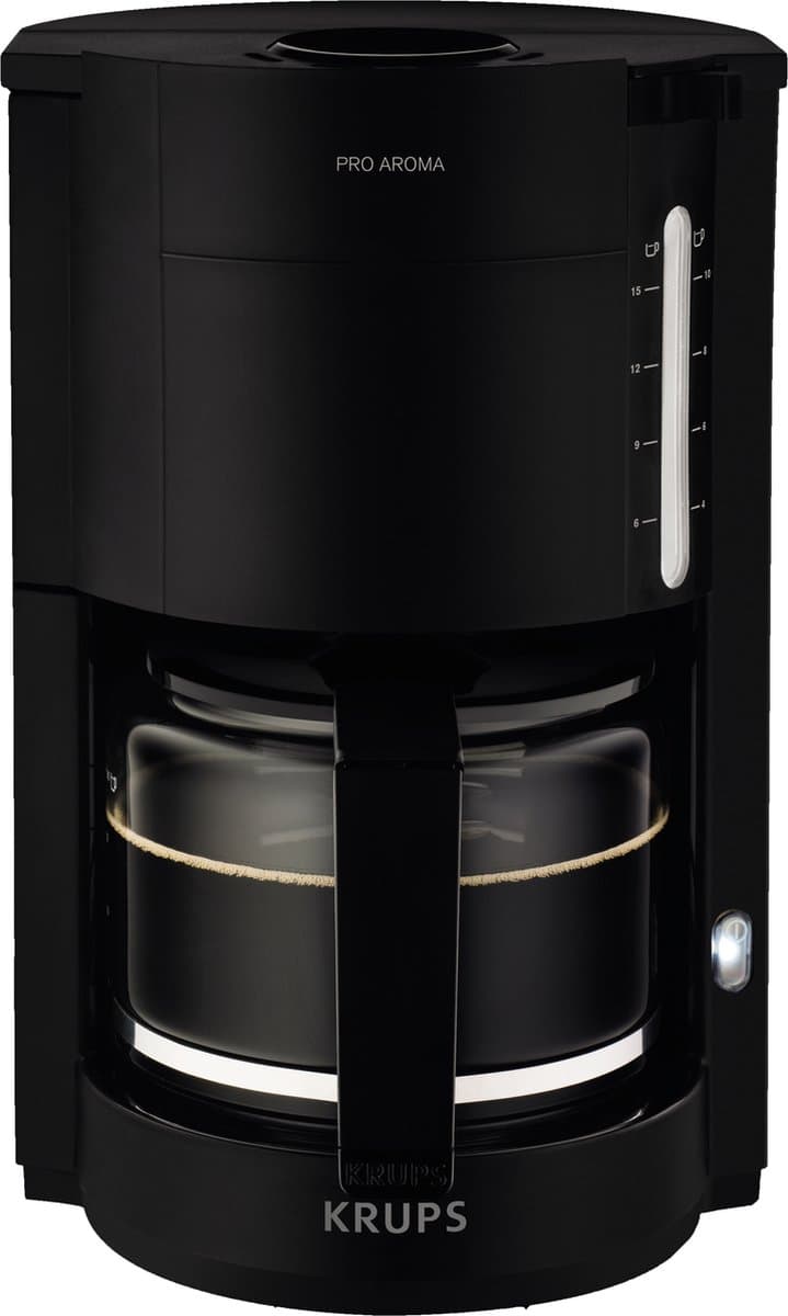 Krups Pro Aroma F30908 - Filter koffiezetapparaat - 1.25L - Warmhoudfunctie - Instelbare Aroma - Zwart