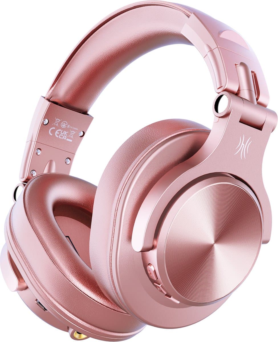 OneOdio Fusion A70 Roségoud – Draadloze Over-Ear Koptelefoon – DJ & Studio – Hi-Res Audio