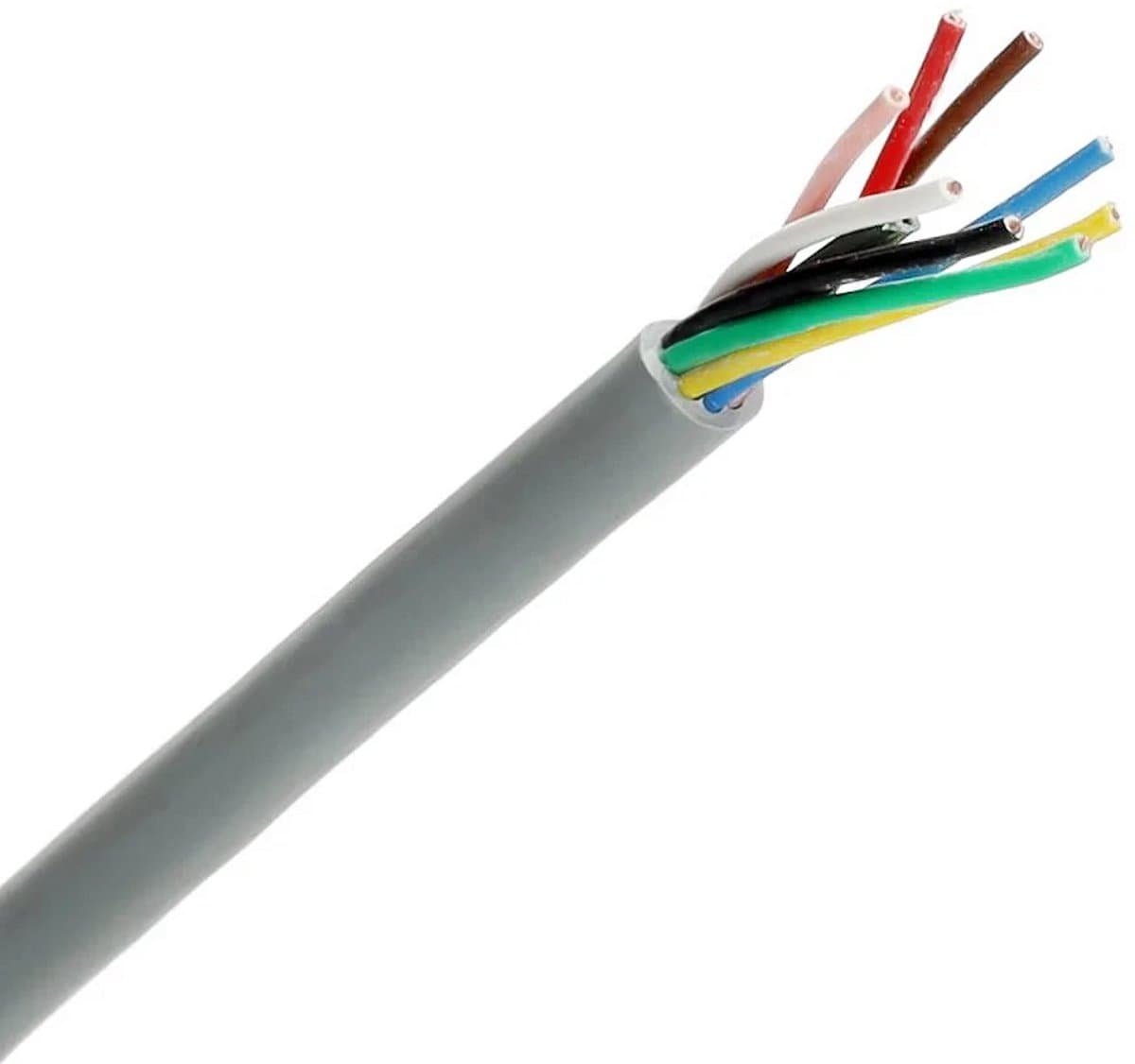 Dynamic signaalkabel Yr 8x0.8mm Dca-s2,d0,a3 grijs per haspel 500 meter