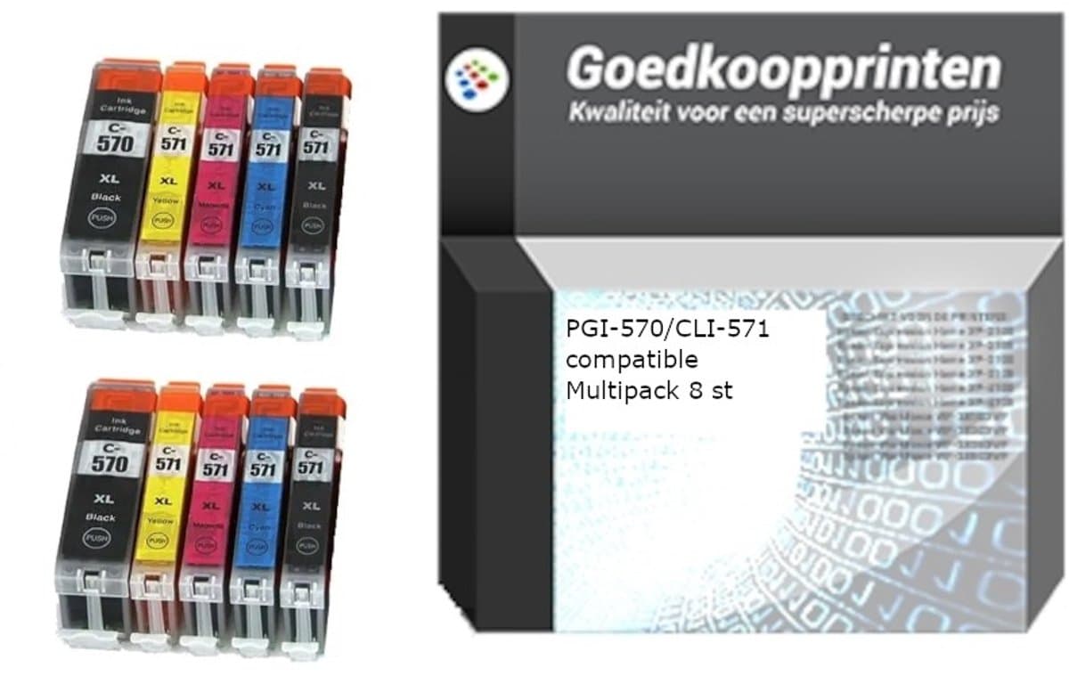 CANON PGI-570 XL / CLI-571 XL Inkt Cartridges Multipack (10st) - Huismerk