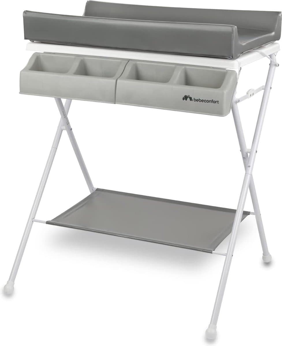 Bebeconfort Baltic 2-in-1 Bad- en Verschoningsunit, 0 tot 12 maanden, tot 11 kg, Grey Mist