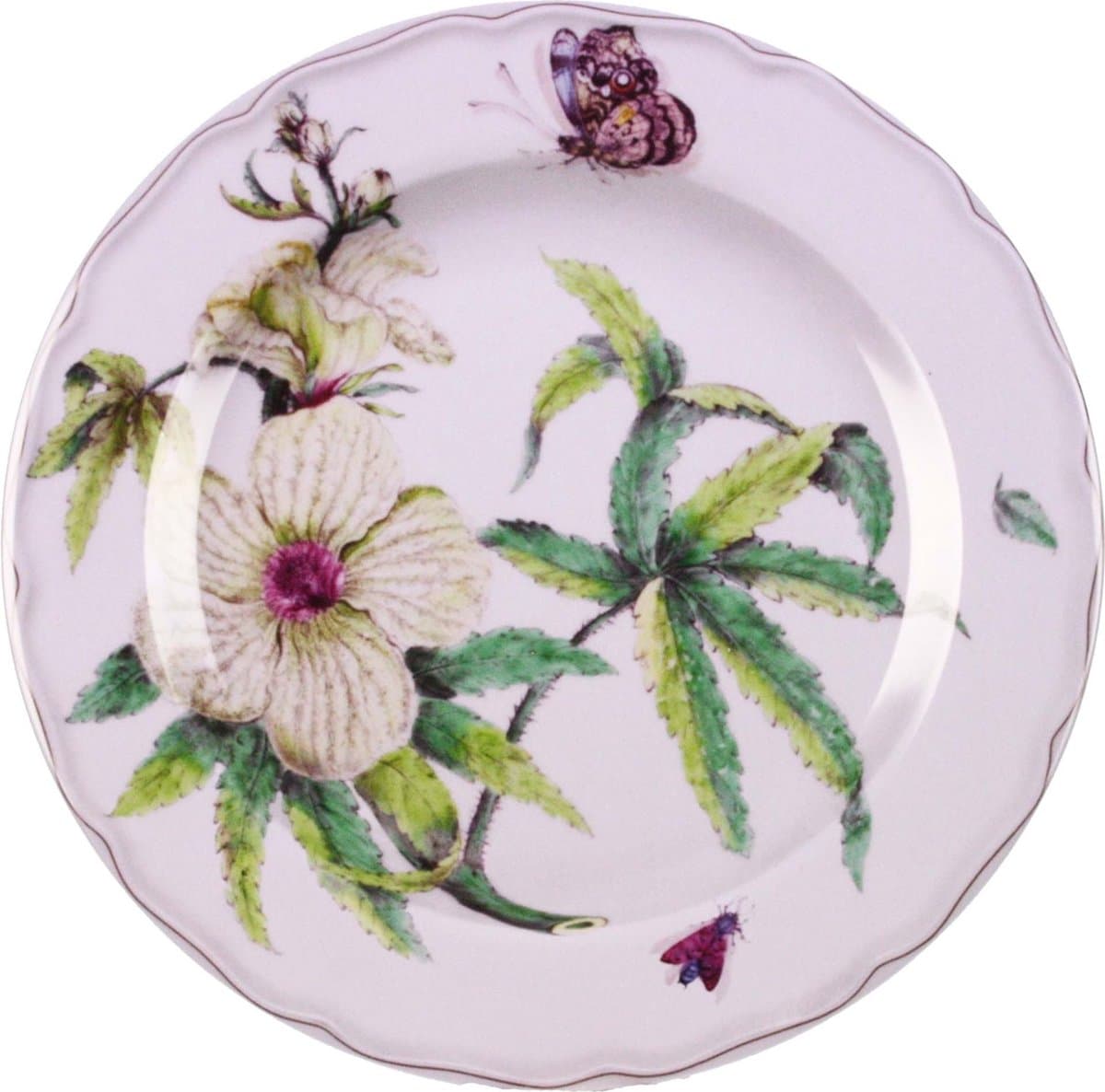 Bord metaal Botanisch dessert Ø26cm