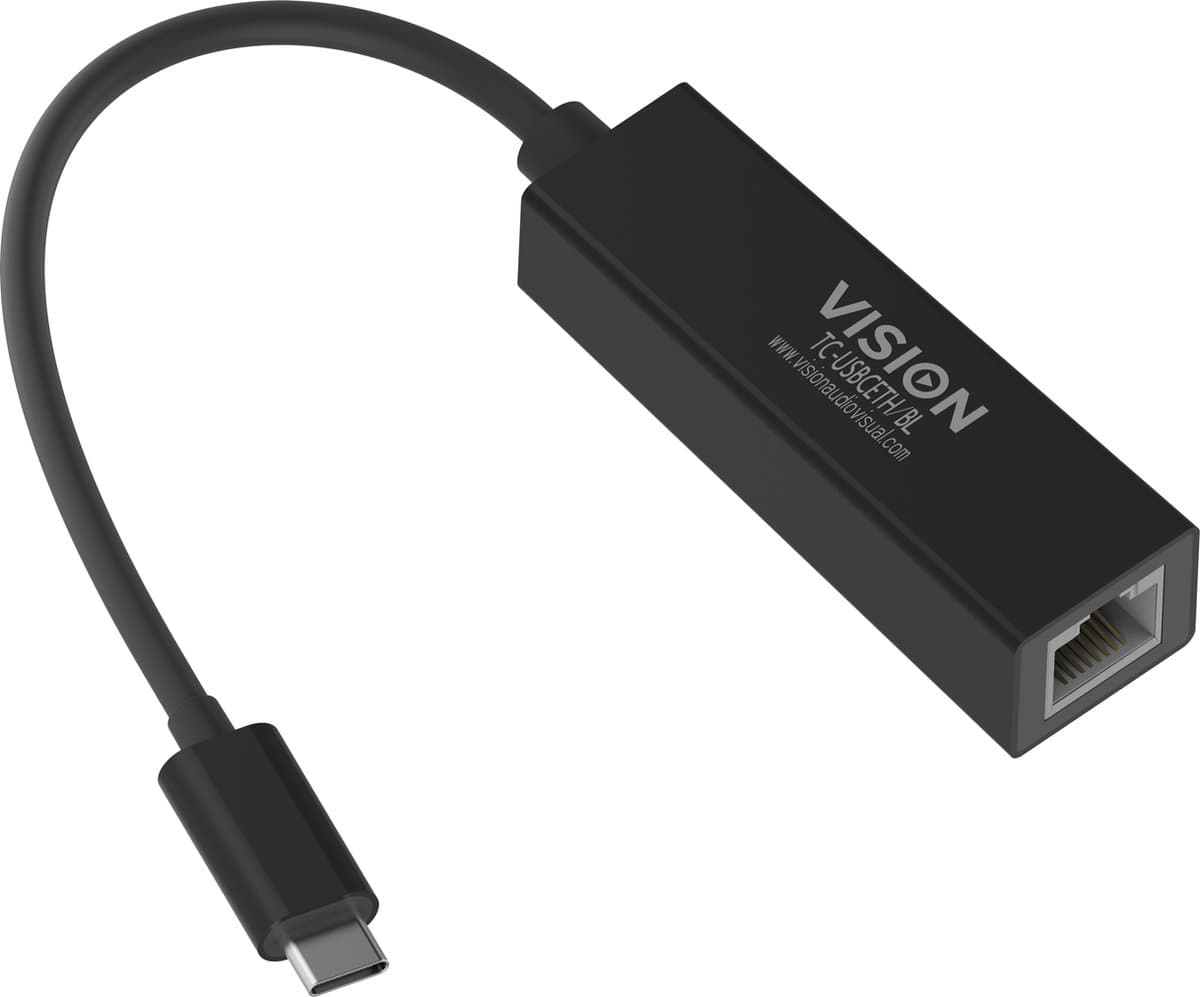 Vision TC-USBCETH/BL netwerkkaart Ethernet