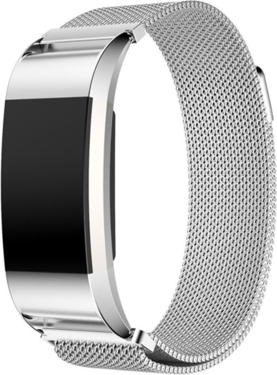 Geschikt voor Fitbit Charge 2 Milanese band - zilver - Small